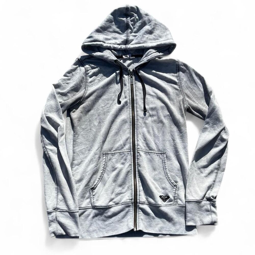 Y2k Roxy Women's Grey Hoodie